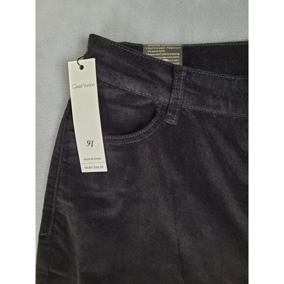 Qazel Vorrlon Womens Corduroy Pants High Waist Flare Wide Leg Pockets Size 16 - Picture 6 of 8